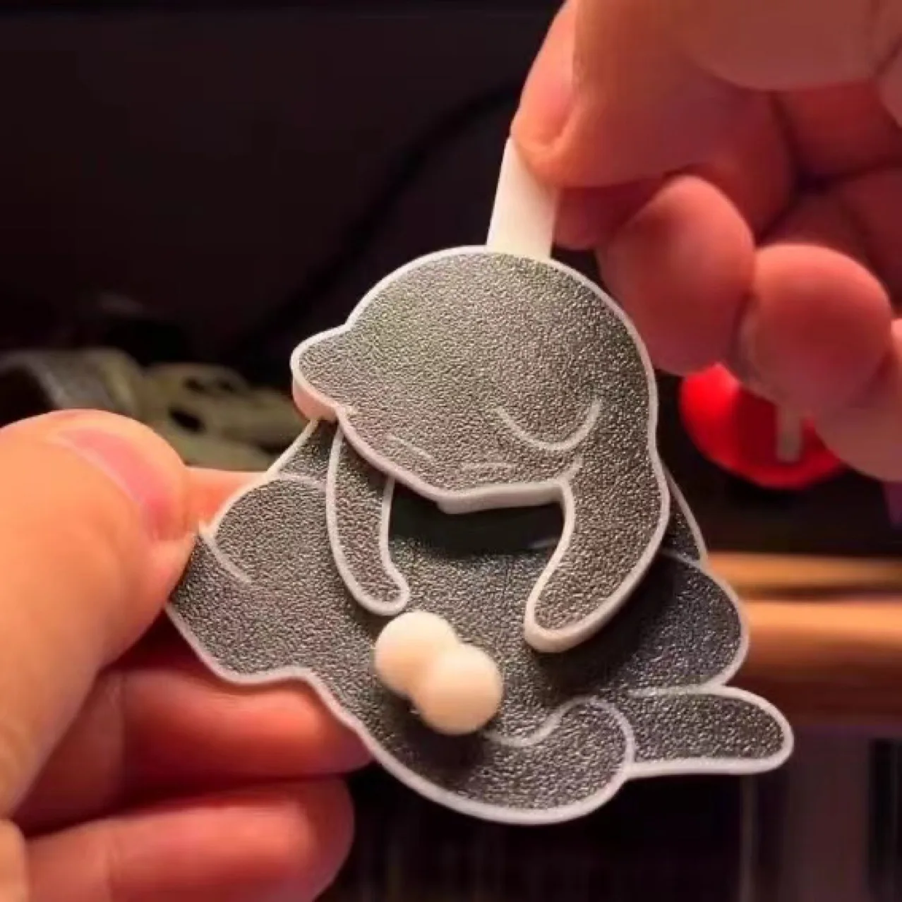 Chaveiro Criativo em Forma de Ovo de Gato, Chaveiro Rotativo, Pingente para Mochila Escolar, Presente Feito à Mão, Brinquedo de Descompressão, Mais Vendido