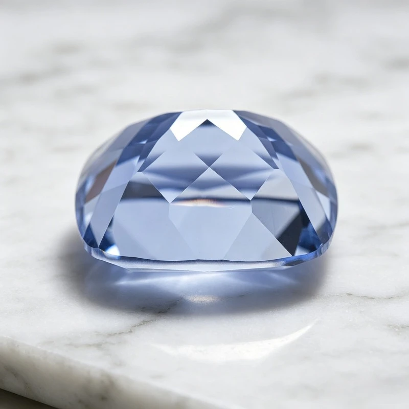 Top Lab Grown Sapphire Cornflower Color Rectangular Cushion Cut Gemstone for DIY Charms Jewelry Making Selectable Certificate