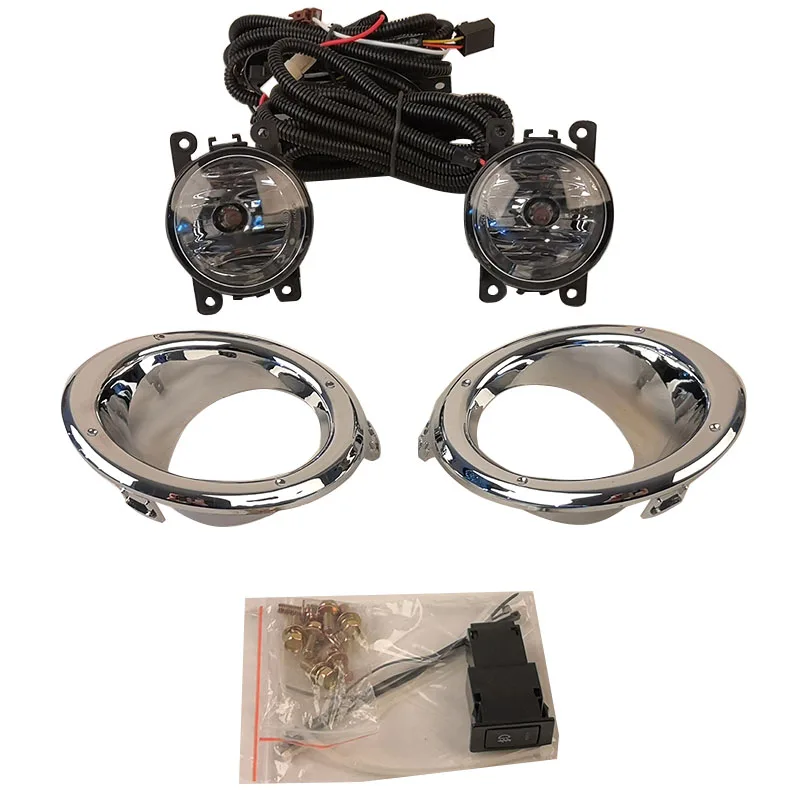 

For Nissan PATROL 2005 2006 2007 2008 2009 front bumper fog light with switch wire group fog light frame bulb H11 12v