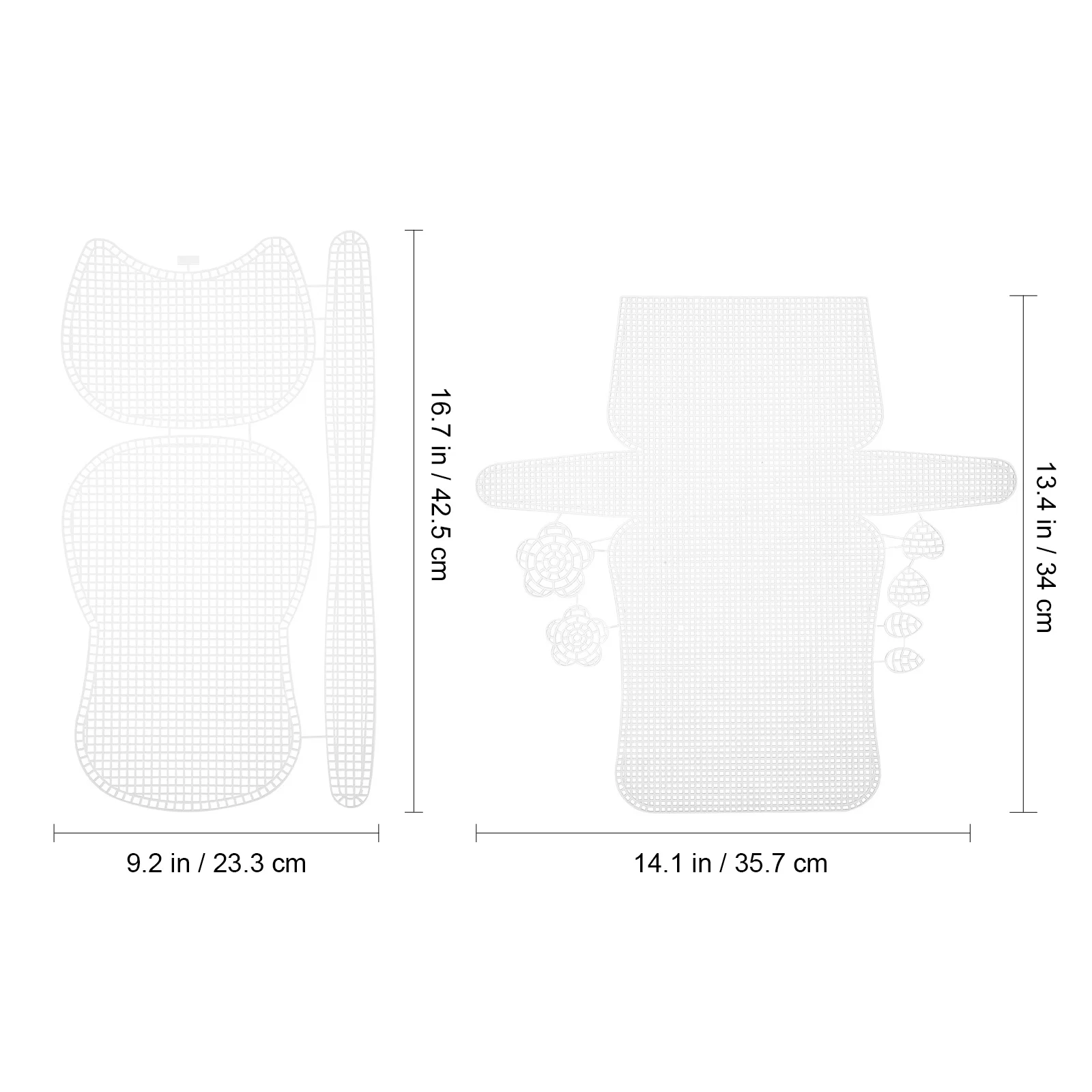 6Pcs Plastic Canvas Mesh Sheets for Bag Making DIY Crochet Crafts Sewing Quilting Sheets Supplies Plastic Mesh