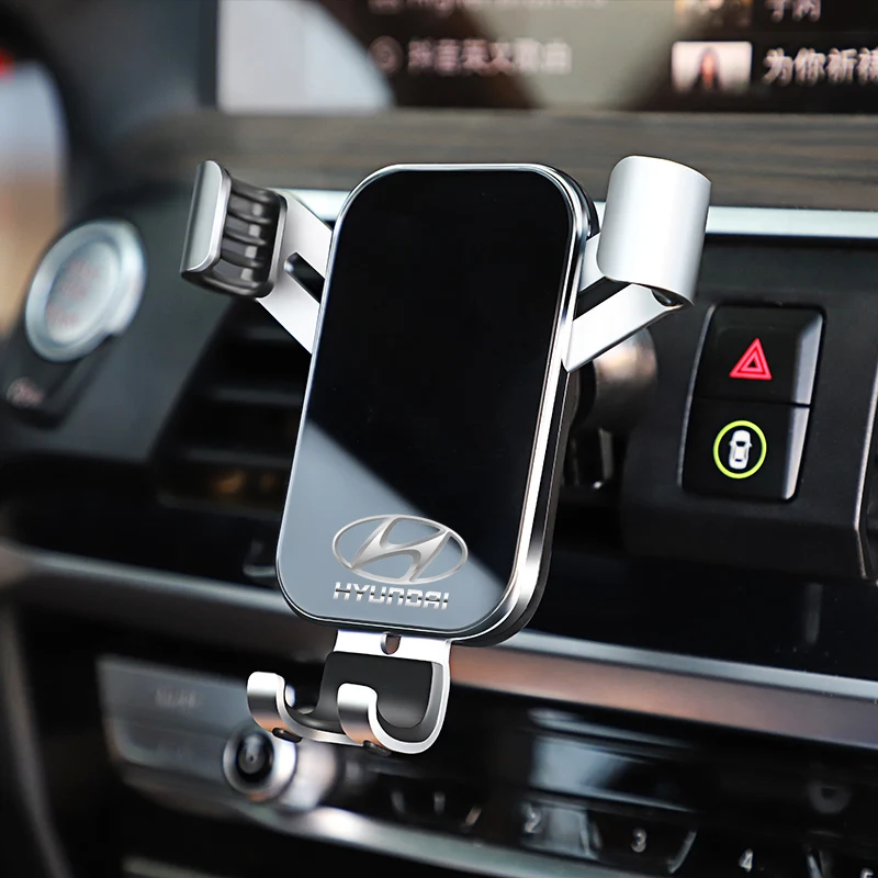 

ABS Car Phone Holder 360 Rotation Gravity Auto Grip Bracket For Hyundai Genesis I10 I20 I30 I40 IX20 IX35 Kona Getz Veloster