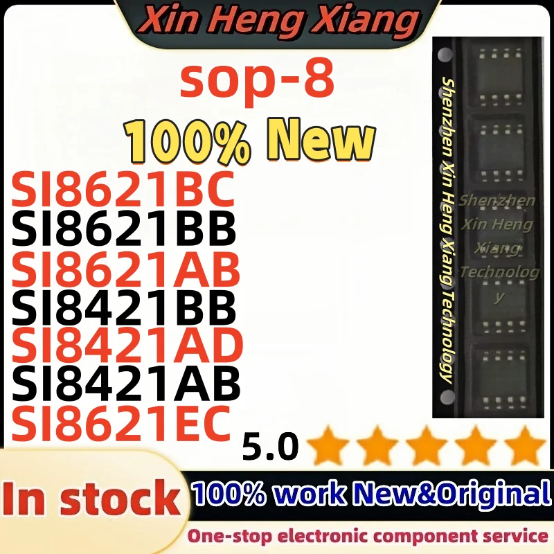 

(10pcs) SI8621BC SI8621EC SI8621BB SI8621AB SI8421BB SI8421AD SI8421AB sop-8 Chipset