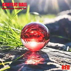 DSRD Ruby Red Acrylic Ball For Contact Juggling Toy  Magic Tricks -  65/75/100mm