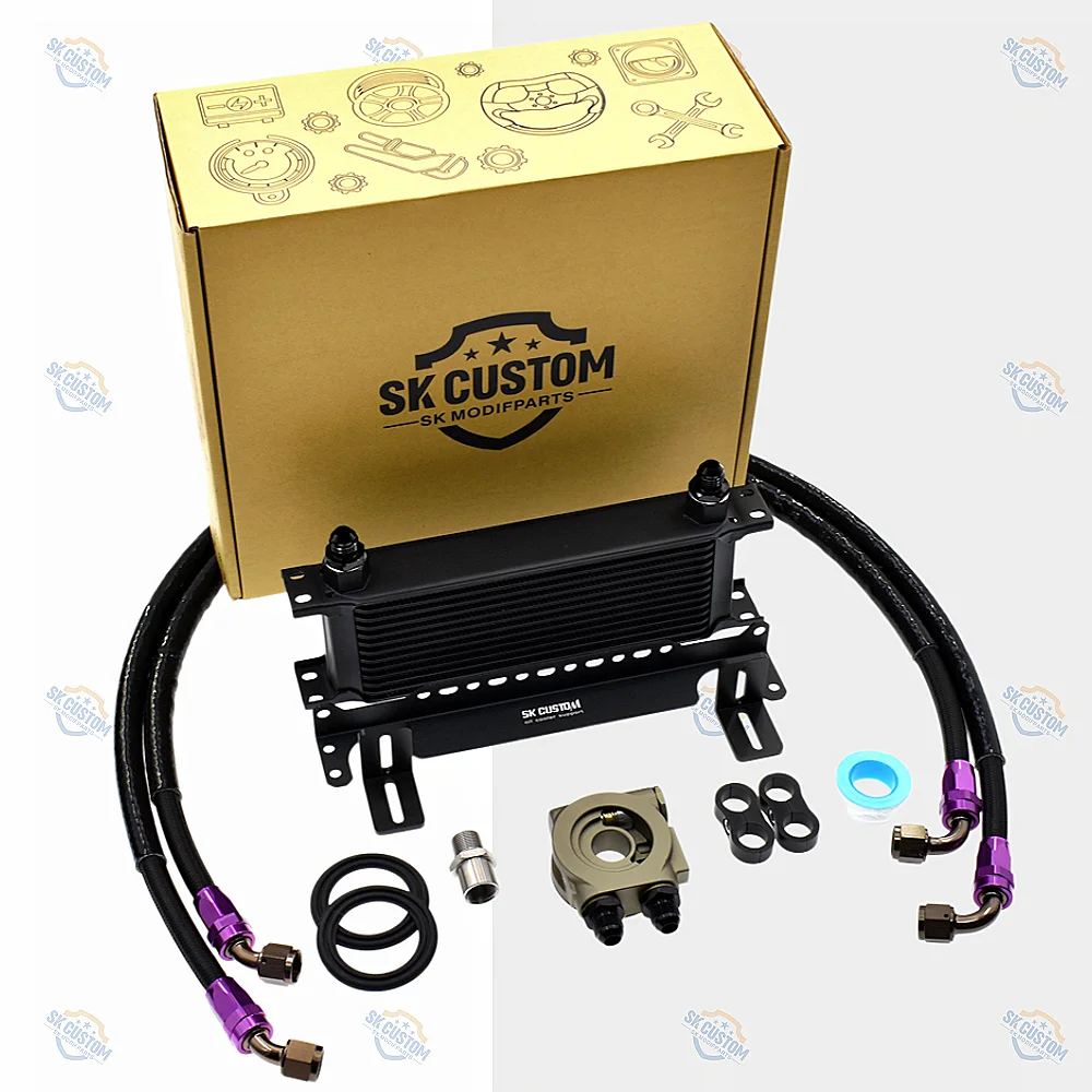SK CUSTOM For Infiniti QX50 EX25 Q70 G25 M25 Q50 Q60 QX70 VQ25 Engine Radiator Thermostat Auto Parts Modification Oil Cooler Kit