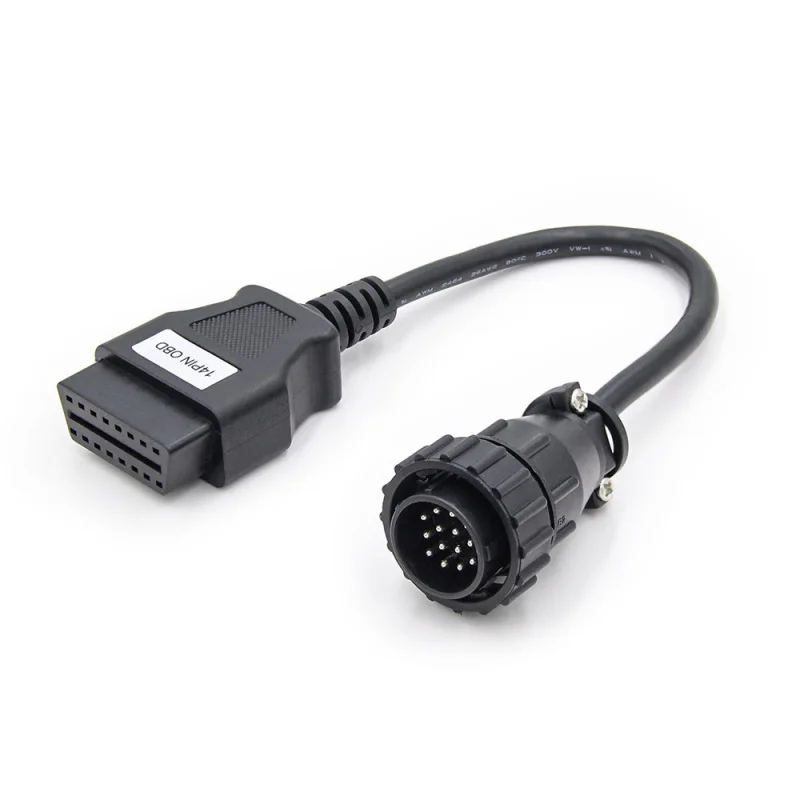 10 pieces 14-Pin to OBD2 Heavy-Duty Truck Diagnostic Adapter Cable – Compatible with CDP & DS150E Series Scan Tools