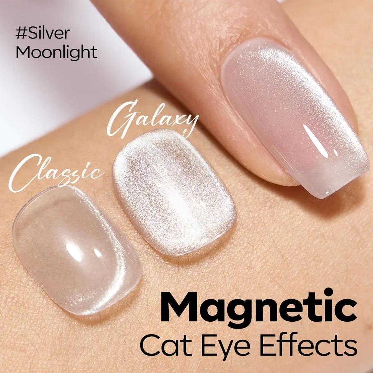 Mpow 1/2pcs 10ml Pink Cat Eye  - Nail Art Cat Eye Pink ulasan dan harga