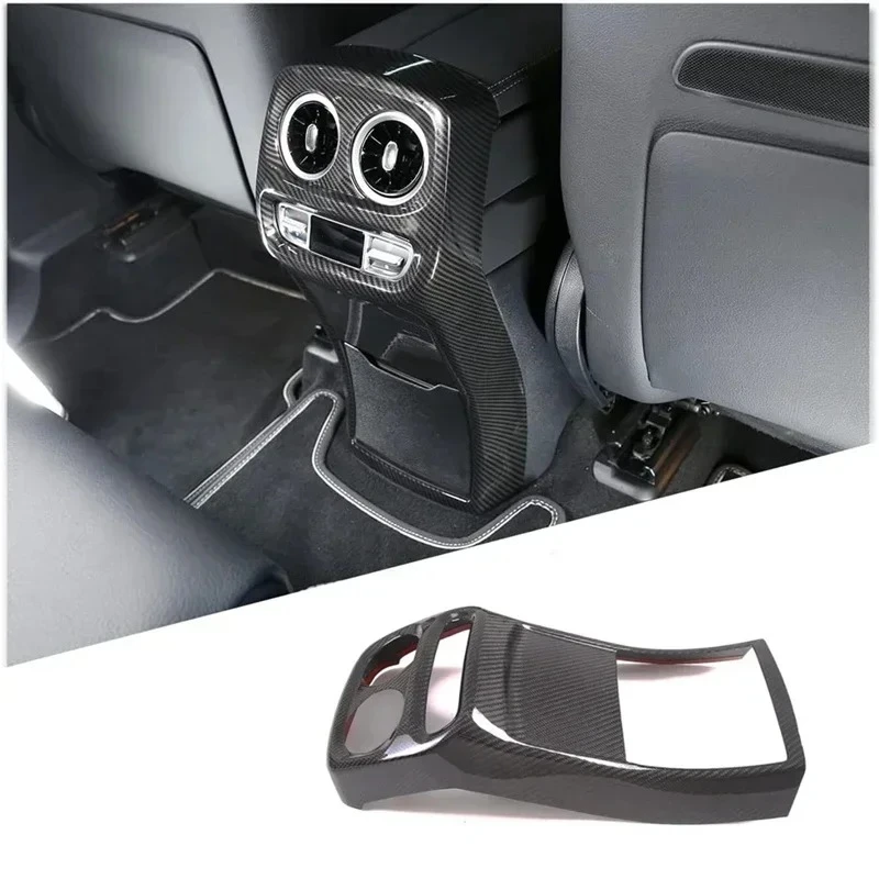 

For Mercedes Benz G Class W461 W463 W464 Real Dry Carbon Fiber 2019-2022 Interior Rear Air Vent Frame Cover Trim Accessories