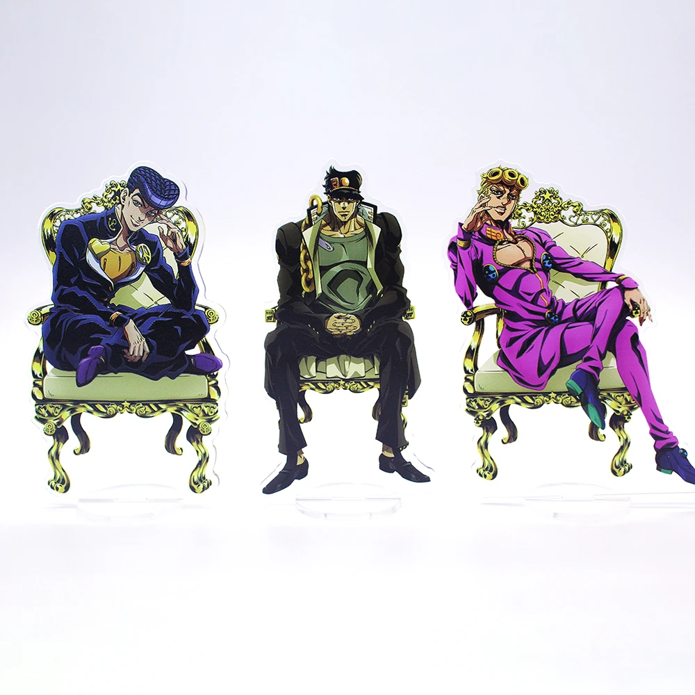 Anime Figure JoJo Bizarre Adventure Cute Cosplay acrilico Stand Model Plate Desk Decor Standing Sign Figures for Friends Gifts