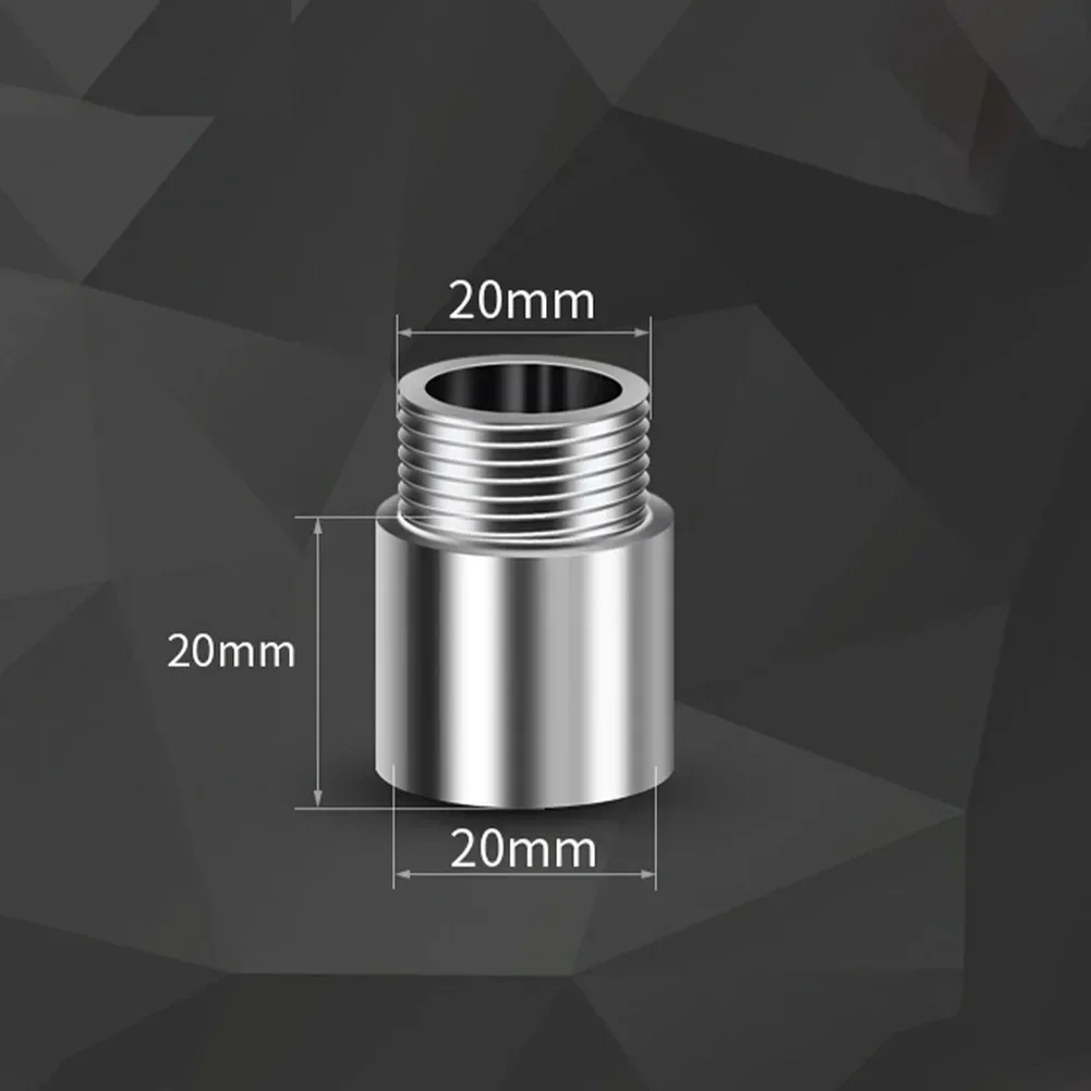 Stainless Steel Tube Extension Pipe Silver 10-60mm Bathroom Accessories Fittings For Water Pipes For Plumbing System - Image 3