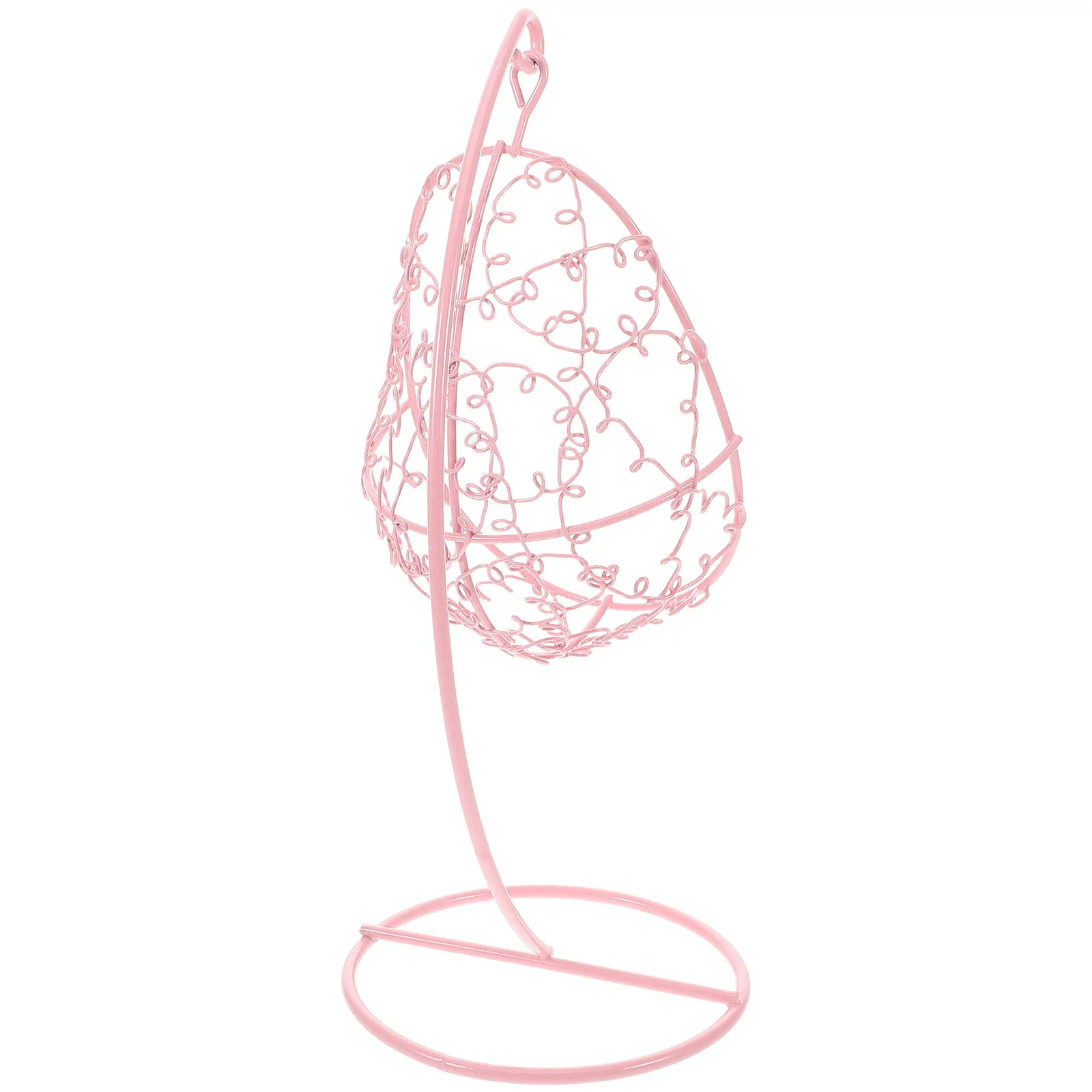 튼튼한 철 미니어처 장식 침실 실내 야외 인형 집 장식 미니 가구에 대한 소형 교수형 해먹 의자