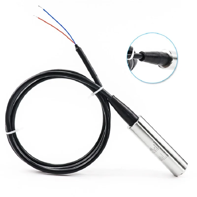Sensor de nivel de agua de mar profundo sumergible, sonda de transmisor de nivel hidrostático de tanque, 40M