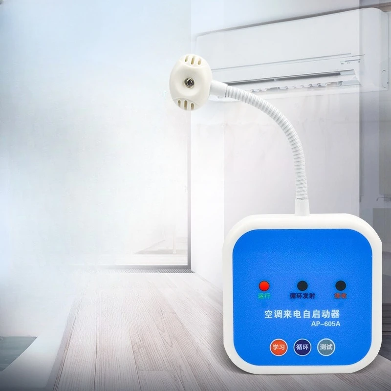 Smart air conditioning panel controller time, temperature, and timed power-on control