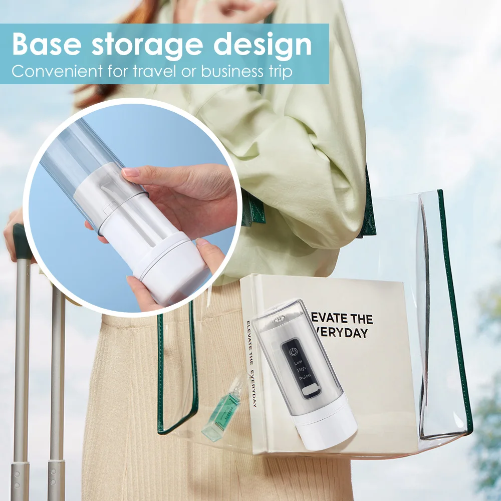4 Modes Oral Irrigator Water Dental Flosser Cordless for Teeth Rechargeable IPX7 Waterproof Teeth Cleaner Home Travel Oral Care