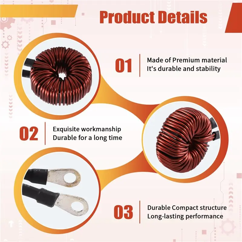 SOFT-High Power Ferrosilicon Aluminum Inductor 45Uh 80A Coil