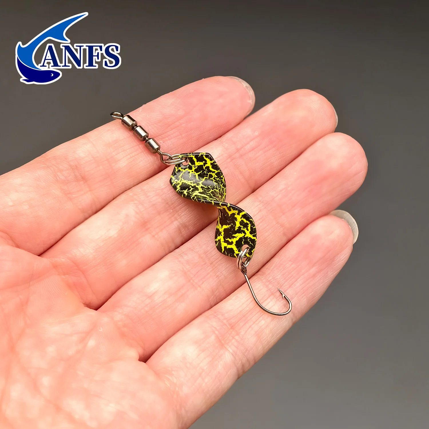 ANFS Spoons Trout Mega Twist 5 Stück, Forellen-Angelköder-Set, Forellen-Blinker, Forellen-Spinner-Set – Detail 3