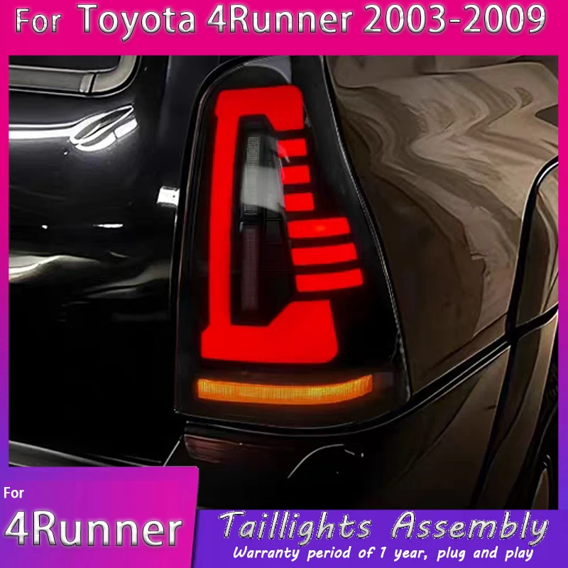 

Для Toyota 4Runner 2003-2009: Светодиодные задние фонари с динамическим указателем поворота, модифицированные задние фонарные блоки, динамические ходовые огни