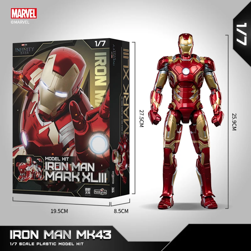 zd toys フィギュアーツ fondjoy アイアンマン セット Fondjoy マーベルアイアンマン MK42 組み立てモデル 10 インチ 1/7