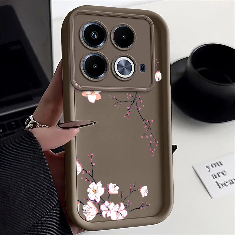 Note 40 Pink Plum New Sky Eye Phone Case For Infinix Note 30 30Vip 40 40Pro 12Pro SPARK 9 6GO 8C 10 GO 10Pro SMART 7HD 8 Cover