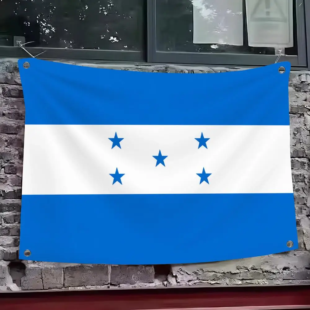 Honduras Flags Custom Wall Hanging Background Art Banner For Bedroom Home Living Room Outdoor Decor