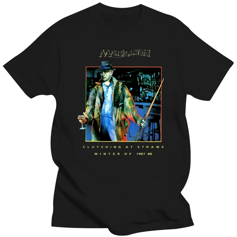 Marillion Clutching At Straws  O-Neck Cotton T-Shirt