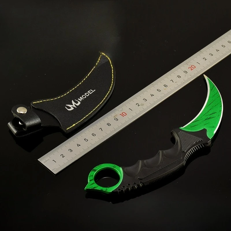 20cm/7.87in GO Game Peripheral Weapons Model Claw Knives Deep Red Nets Metal Weapons Handicrafts Toys Ornaments Collection Gifts - Image 4