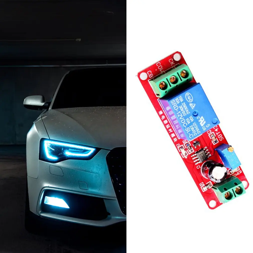 

DC 12V NE555 Monostable Delay Relay Circuit Conduction Module Trigger Switch Timer Adjustable Time Shield Electronics Wholesale