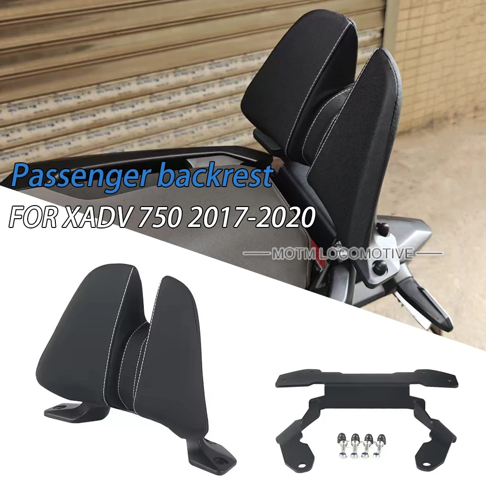 FOR Honda XADV 750 xadv750 Motorcycle Passenger Rear Backrest Passenger Rear Waist Sponge Microfiber 2017-2020