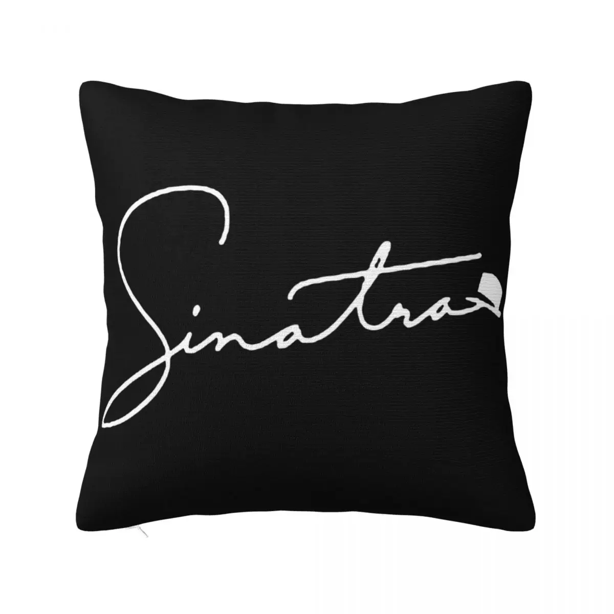 Frank Sinatra Falank Print Black Color Classical Music Symbol For Men Casual Pillow Case