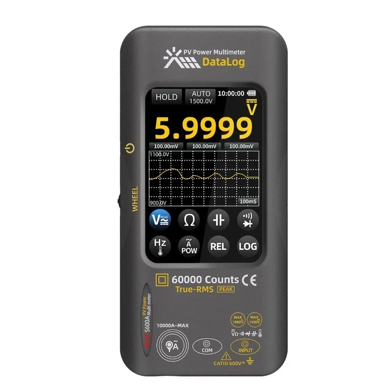 Intelligent Graphics Recording Multimeter S600A Digital High Precision Multifunction Power Meter Photovoltaic Multimeter