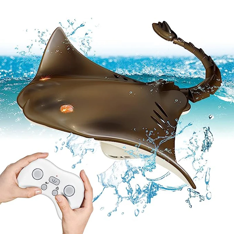 Remote Control Stingray Toy RC Stingray Water Toys for Swimming Pool Bathroom Great Kids Gift RC Boat Toys for Boys