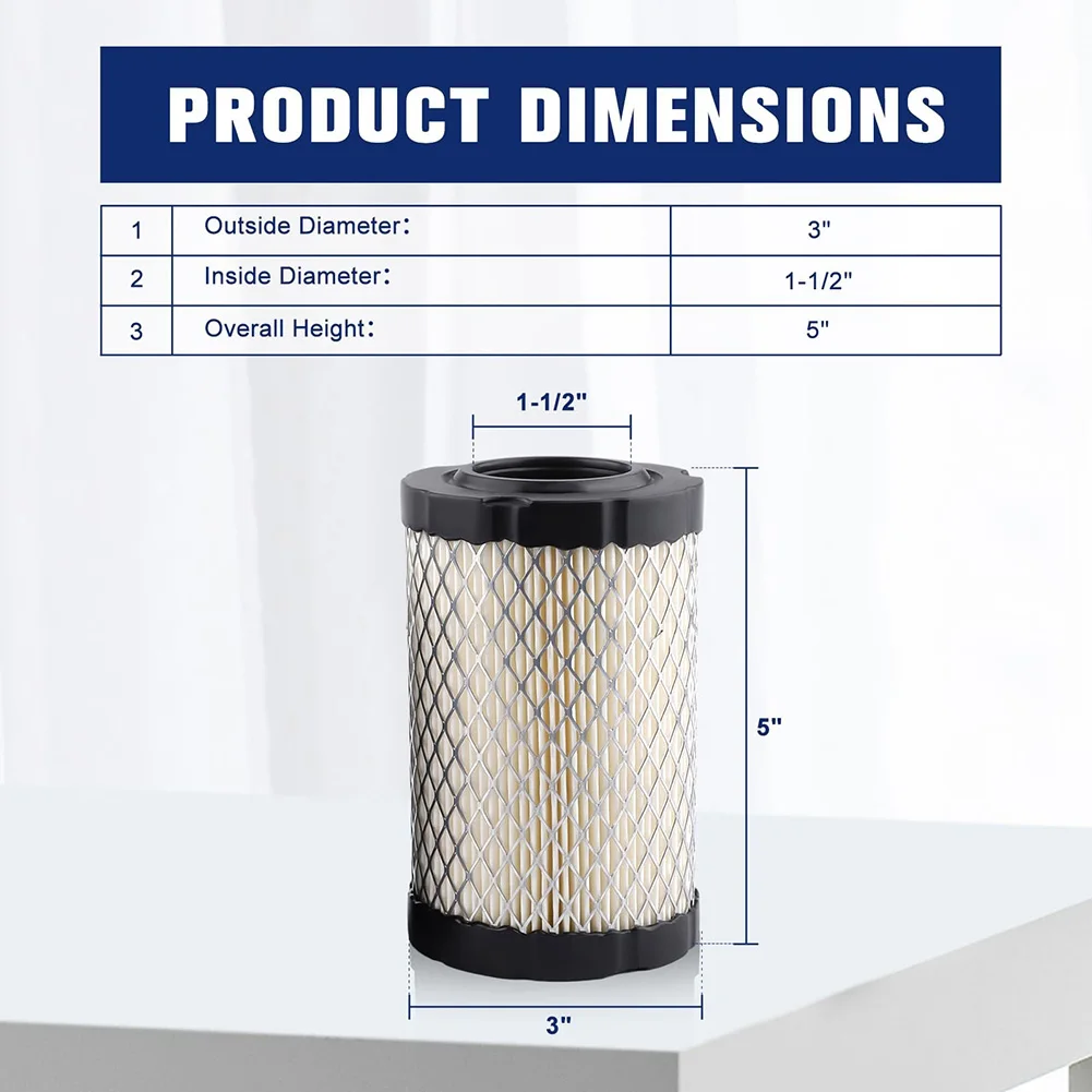 590825 594201 796031 Air Filter Assembly with For 797704 Pre Filter for BS Heavy Duty Lawn Tractor Applications
