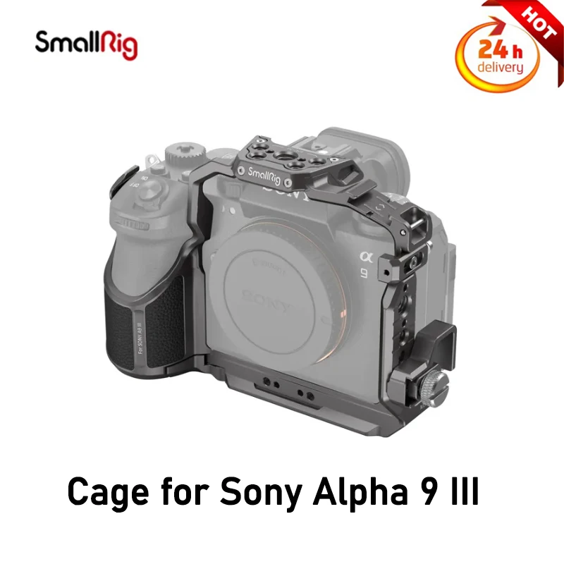 

SmallRig Cage for Sony Alpha 9 III 4533, Provide Camera Protection and Expansion with Accessories. For Microphone Light Monitors