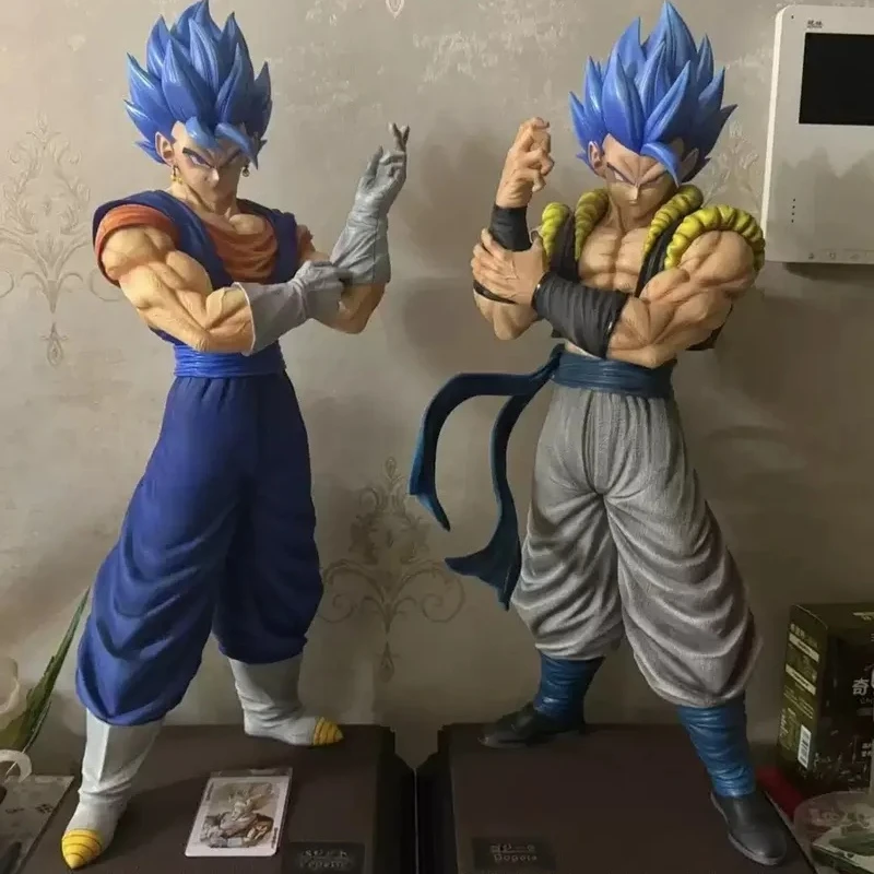 

In Stock Anime Dragon Ball Figure Vegetto Gogeta Action Figure Statue Model Super Saiyan Desktop Ornament Collection Gifts