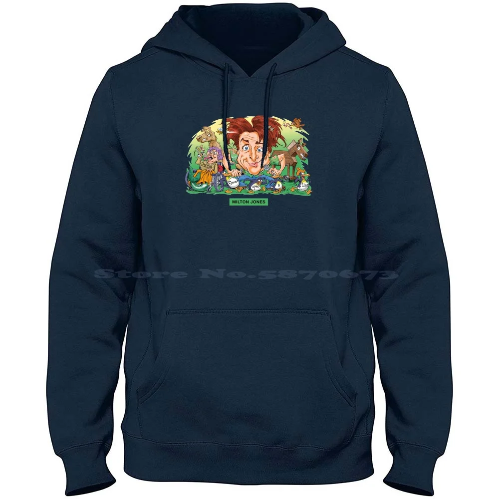 Milton Jones 100% Pure Cotton Hoodie Tshirt Paul Cemmick English One Liner S Puns Deadpan Mock The Week Funny Laughter Stand Up