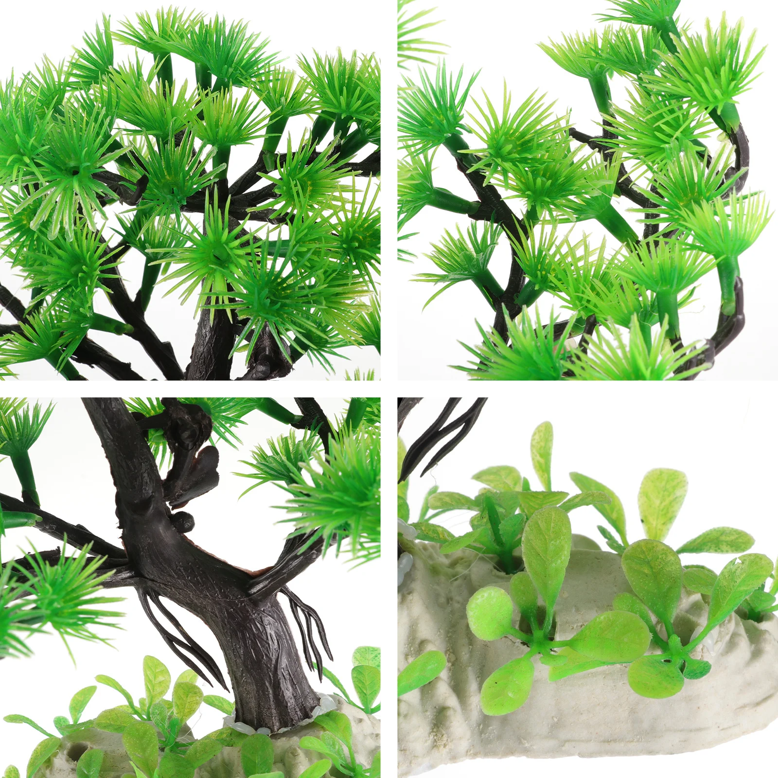 

Aquarium Bonsai Tree Artificial Pine Tree Full Green High Simulation Fish Tank Decoration Aquarium Ornament Living Room