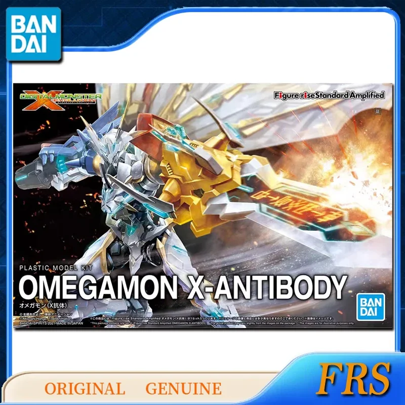 Bandai Original Figure-rise Standard Digimon Adventure OMEGAMON X-ANTIBODY Anime Action Figures Toy for Kids Gift Assembly Model