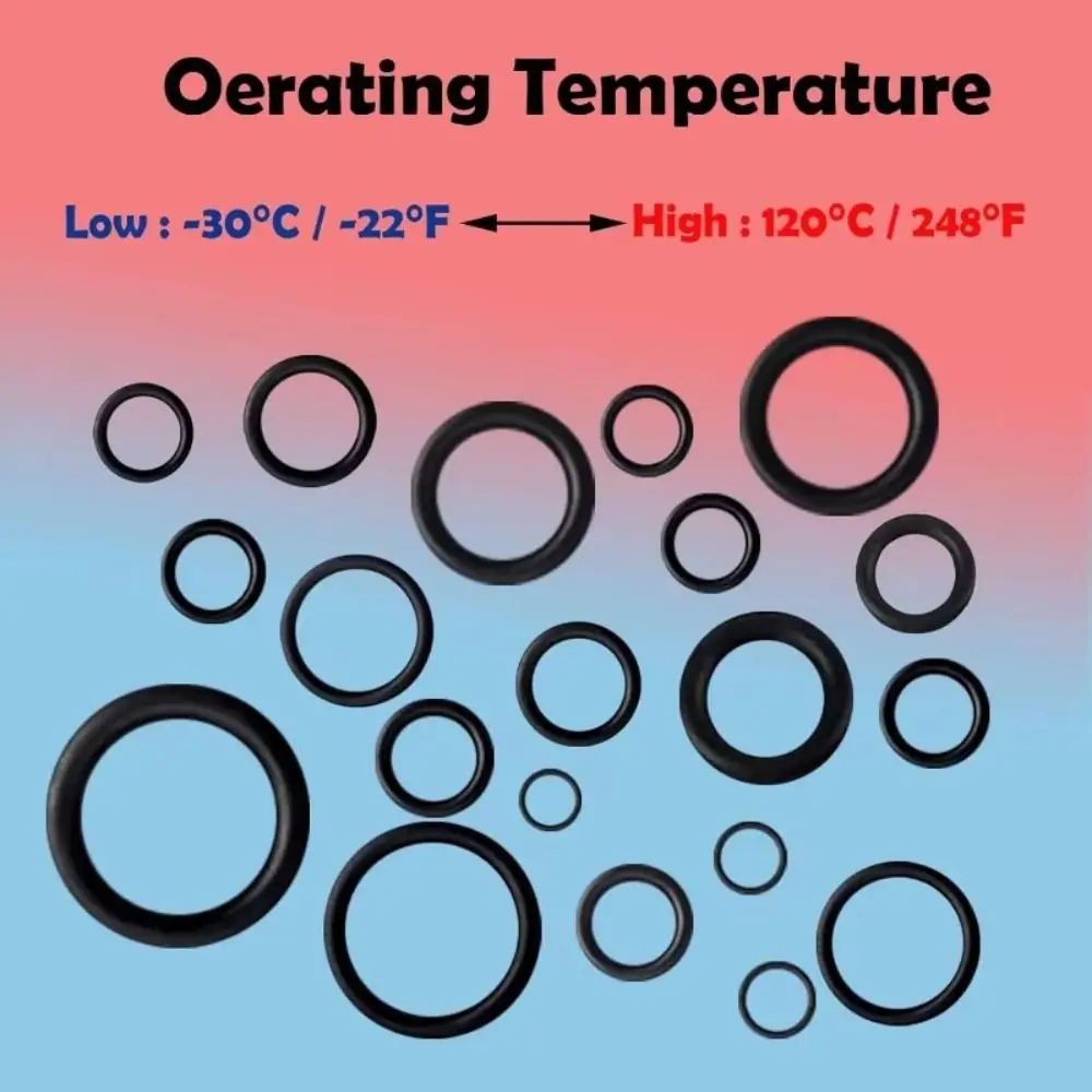 

1540Pcs Metric O Rings Nitrile Rubber High Temperature Resistant Washers Assortment Kit Oil Resistant Sealing Seals