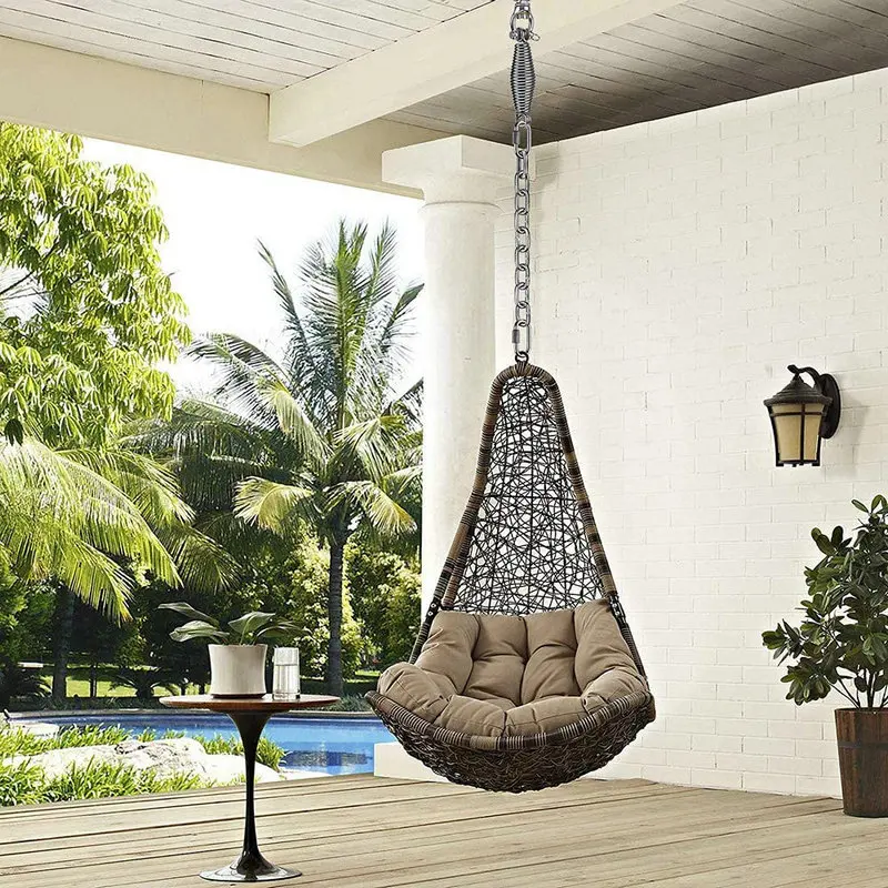 Garden Furniture Hammock Swinging Patio Ceiling Outdoor Adult Garden Hanging Egg Swing Chair Single Seat Swing Chair