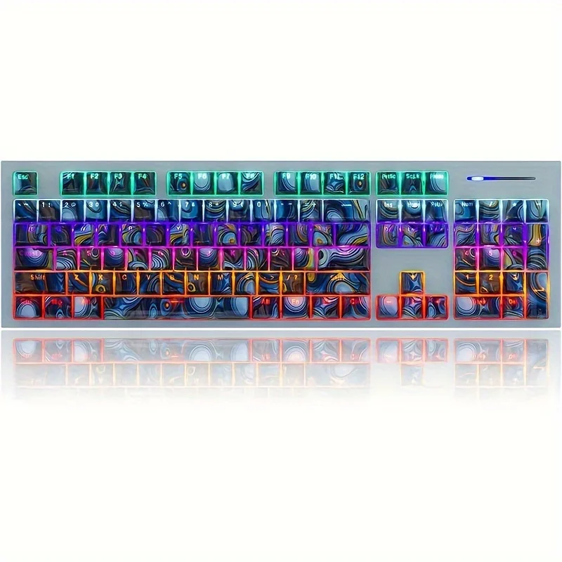 مجموعة أغطية المفاتيح فقط 104+24 XDA Keycaps تخطيط PBT للوحات المفاتيح الميكانيكية