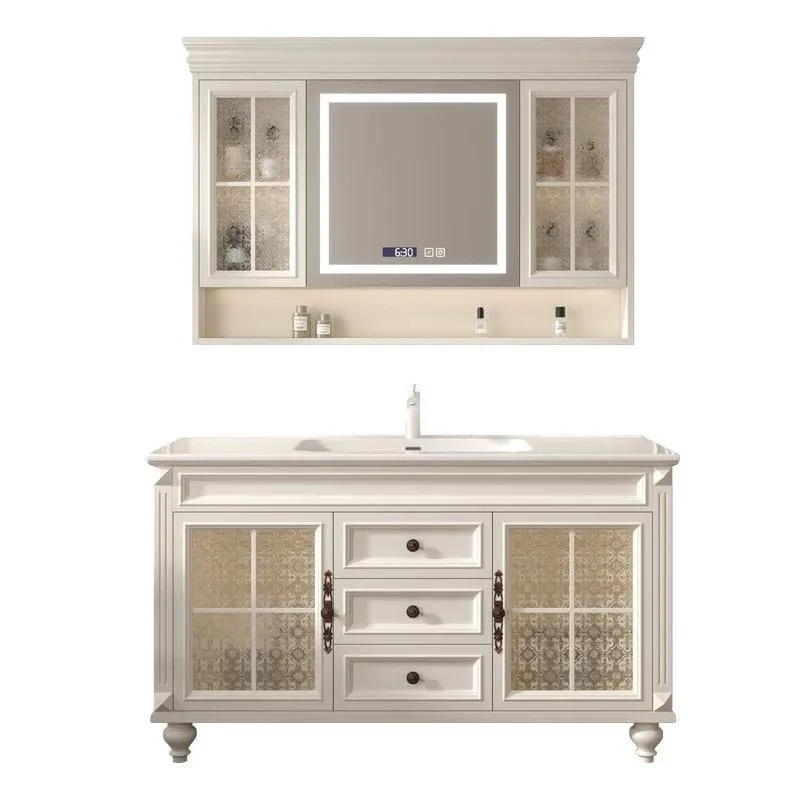 

French retro bathroom cabinet, combination American toilet sink