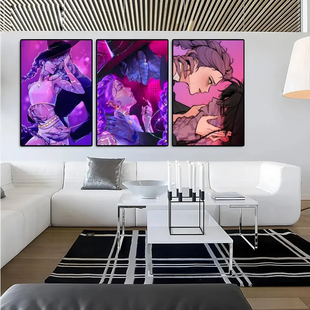 D-Demon Hunters Poster Poster Wall Art Canvas Print Home Deco Aesthetic Anime Vintage Minimalist Nordic Bedroom Living Room