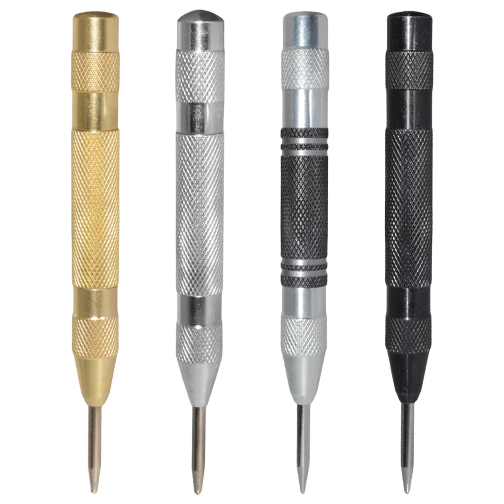130mm Woodworking Center Punch Automatic Spring Locator Spring Load Kerner Drill Locator Automatic Sample Punch Tool