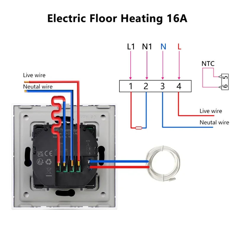 Tuya Smart Thermoregulator WIFI Warm Floor Thermostat Electric Heating Temperature Controller Gas Boiler Google Smart Home