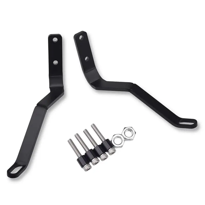 A65P-Motorcycle Rearview Mirror Down Bracket Move Down Rear View Side Mirror Bracket For Kawasaki Eliminator 400 450 500