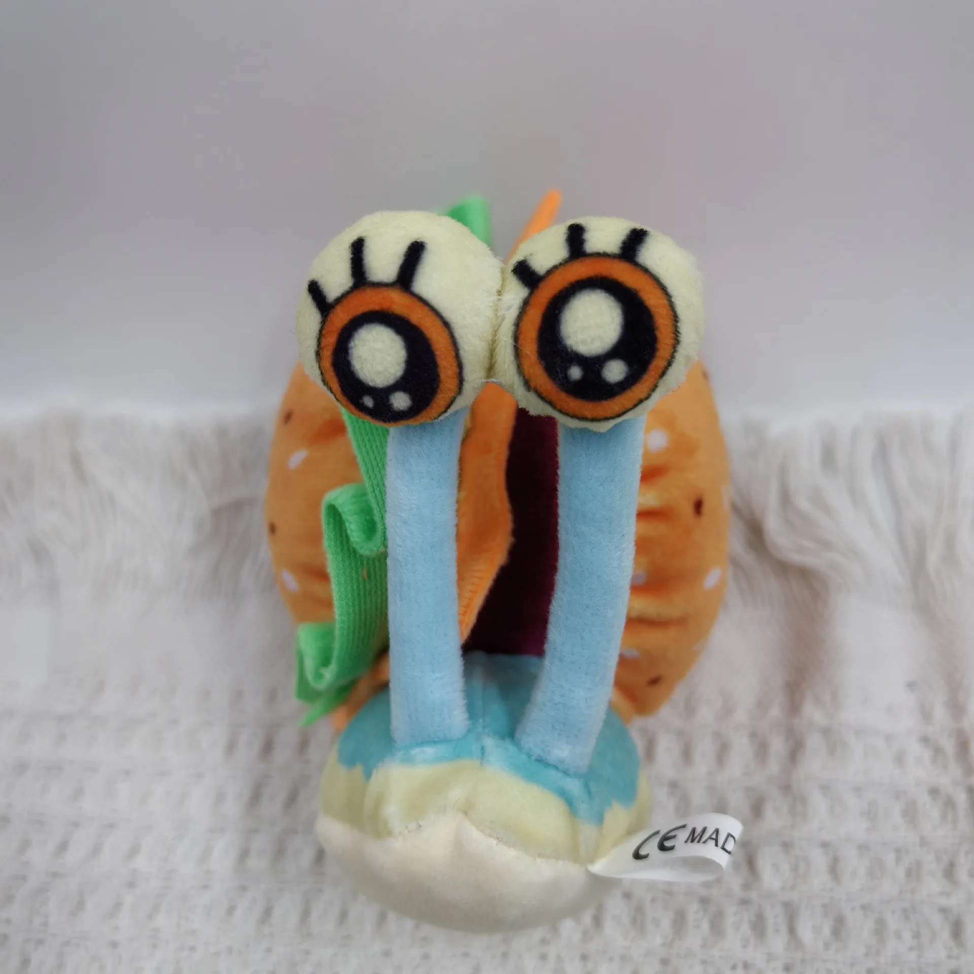 30pcs/lot 10cm Cute SpongeBob Patrick Star Eugene Gary Stuffed Plush Toys Keychain Hamburger Dolls Bag Charms Gifts For Kids