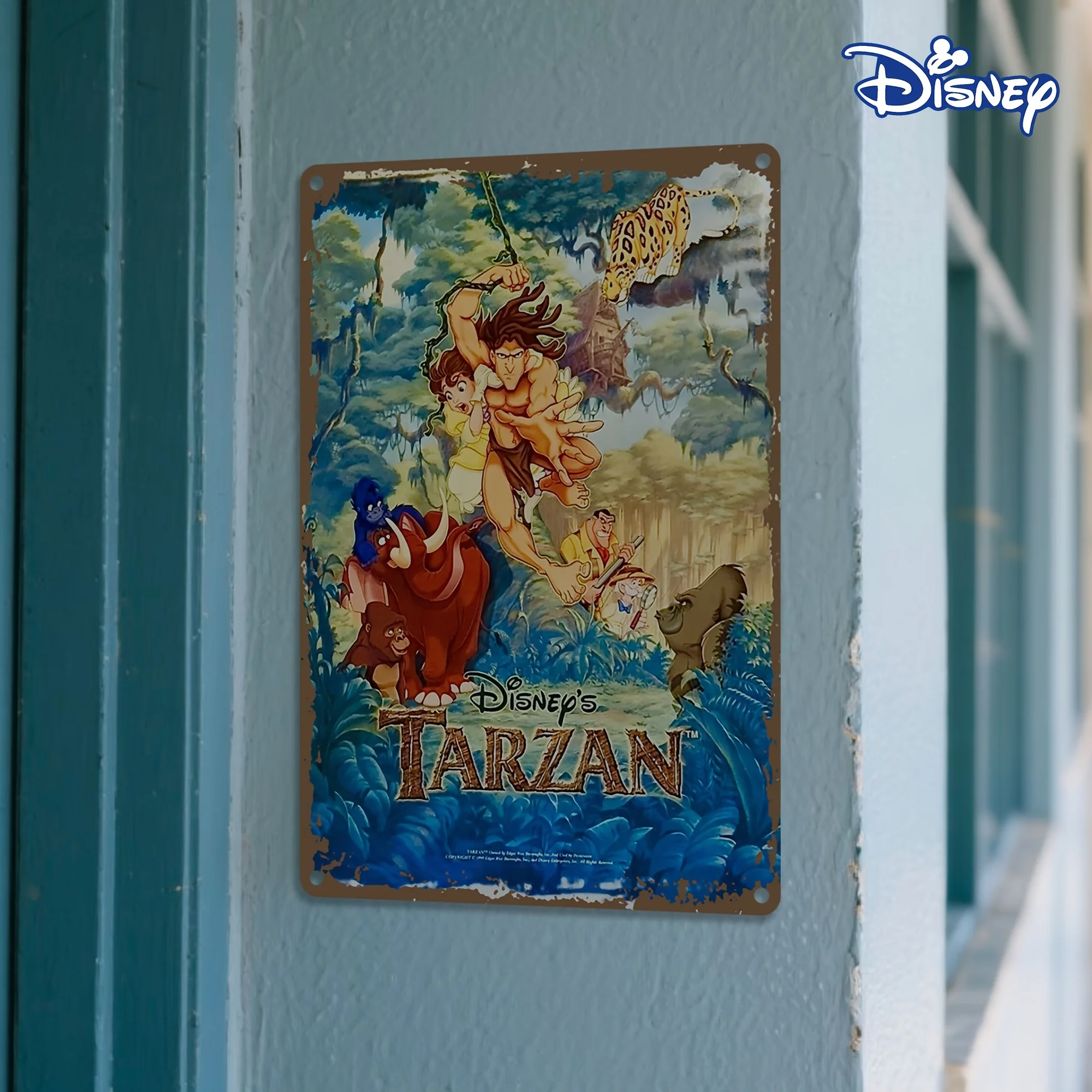 Miniso Disney Fairy - tale World Collection Decor Poster Tin Sign Metal Sign Decorative Plaque for Pub Bar Club Wall Decoration