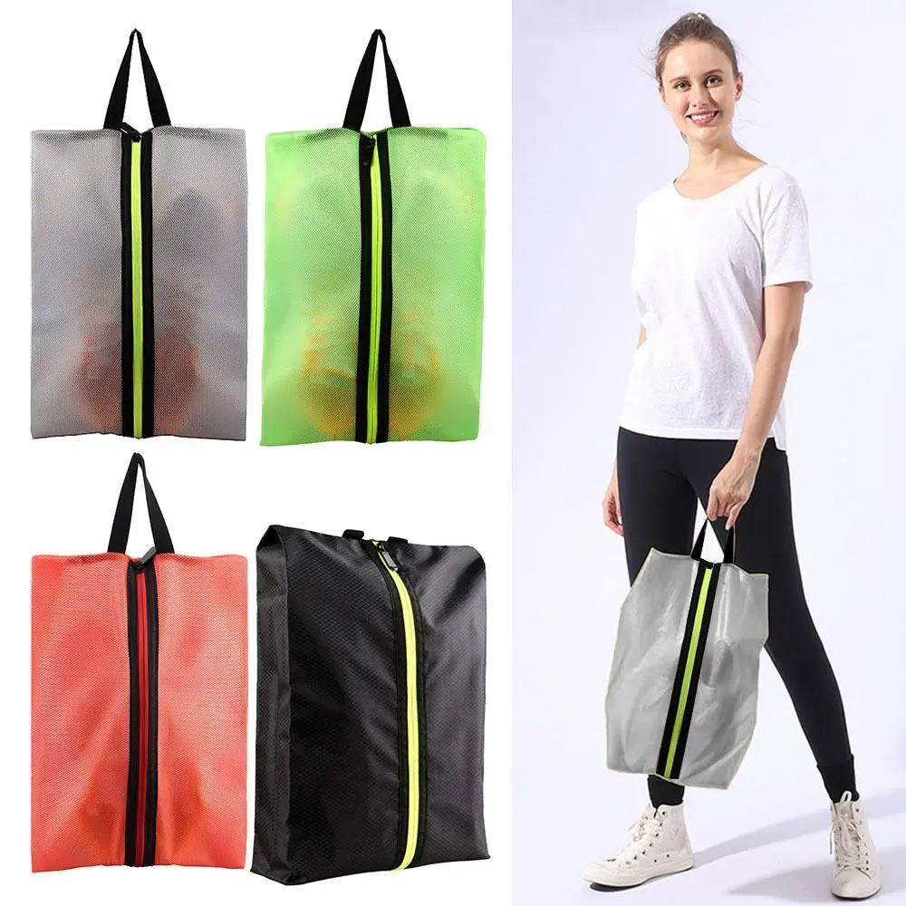 Travel Shoe Bags Transparent with Zipper Dust-Proof Waterproof Shoe Bag Portable Storage Shoe Cover Household Organizer