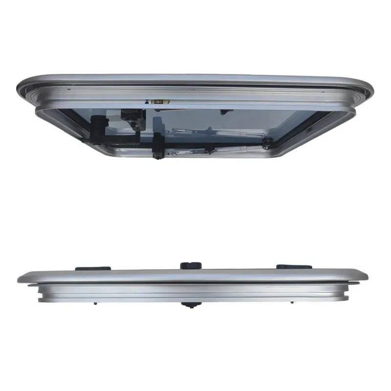 New 625x625mm675x675mm Large Marine Anodized Aluminum Square Hatch Porthole Tempered Glass Yacht Boat Window for