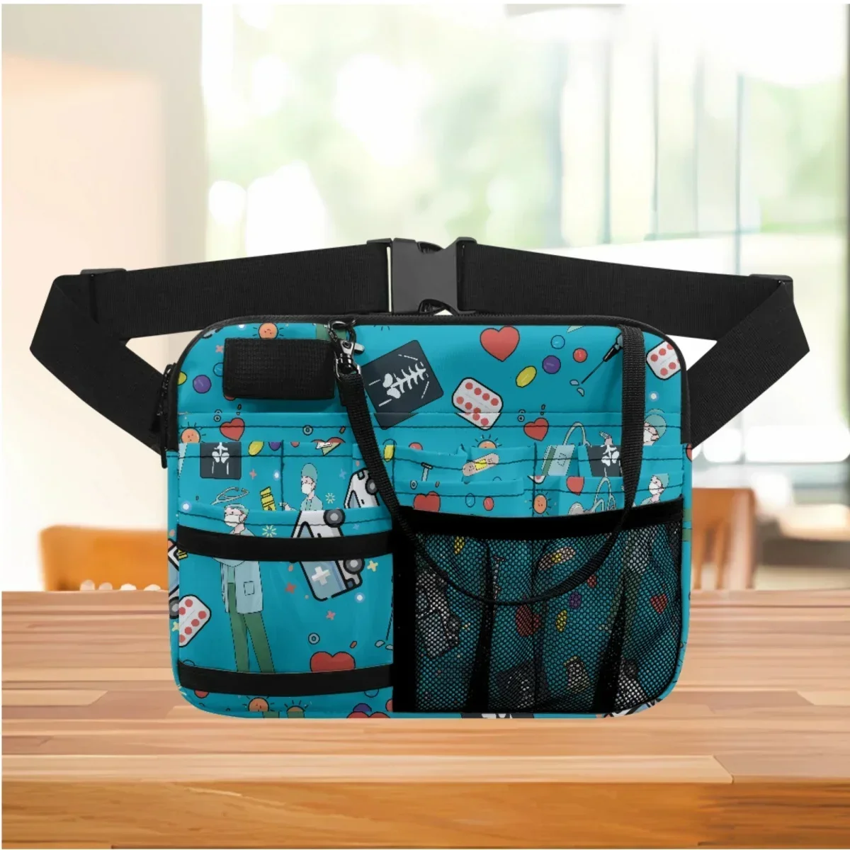 

New Nurse Organizer Belt Bags Fanny Pack Medical Doctor Cartoon Design Waist Bag For Stethoscope Medicine Bandage Storage Pouch