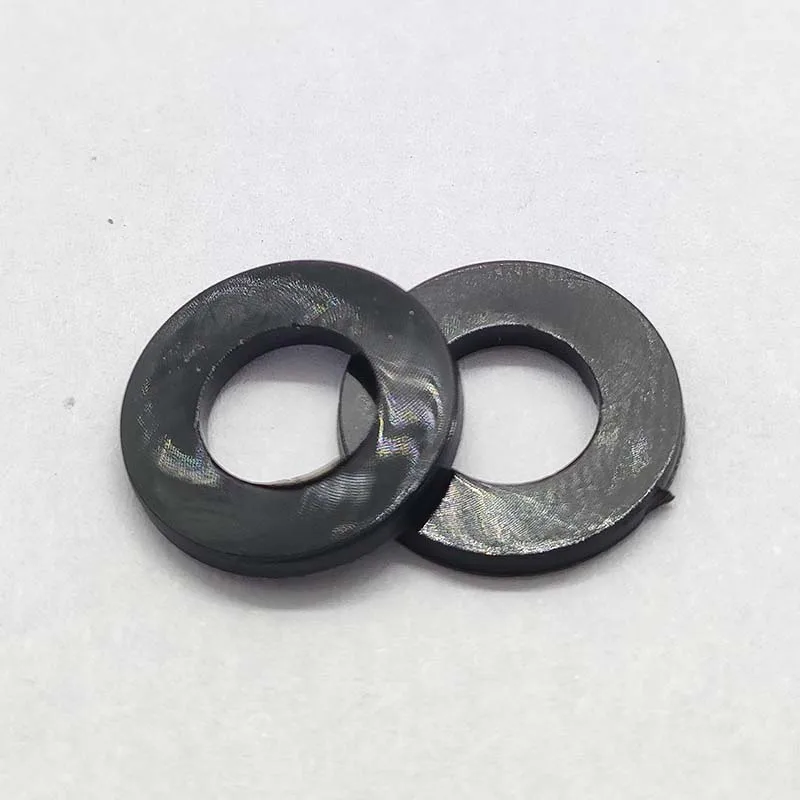 M6*12*1.2 Black 1pcs Nylon Washer Plastic Flat Spacer Washer Thickness circular round Gasket Ring High Quality circular